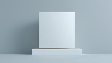 Ultra quality image of classic glass square mockup.