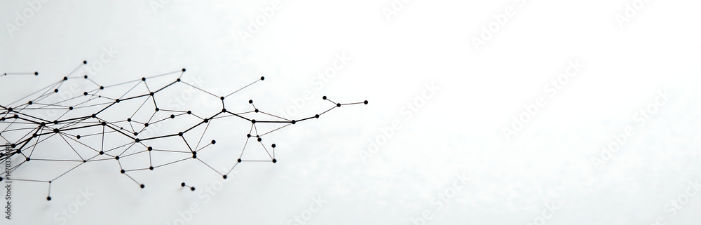 Poster minimalistic poster design featuring generative ai concept blank background simple unobtrusive artwork template