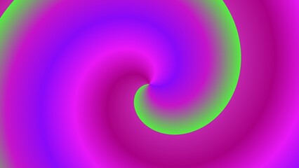 Vivid swirling abstract art with vibrant pink, purple, and green gradients creating a hypnotic vortex effect