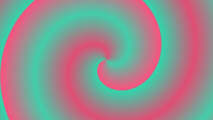 A swirling vortex of vibrant pink and teal gradients