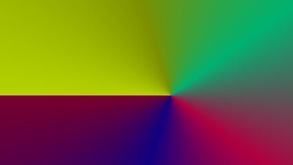 Abstract gradient artwork with vibrant hues merging in a radial pattern, creating a dynamic visual effect