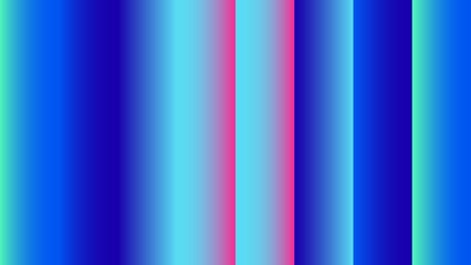 Vibrant vertical stripes in blues, pinks, and aquas, creating a gradient effect