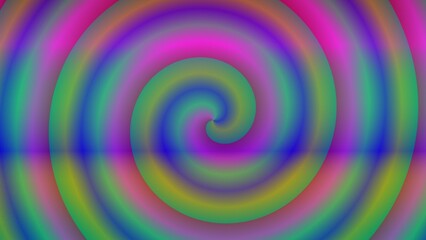 Vibrant multicolored spiral, hypnotic swirling pattern (2)