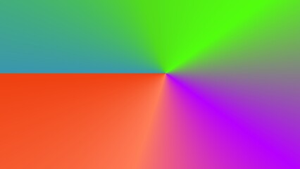 Vibrant quadrants of color radiating from center (8)