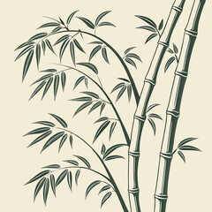 bamboo vector illustration