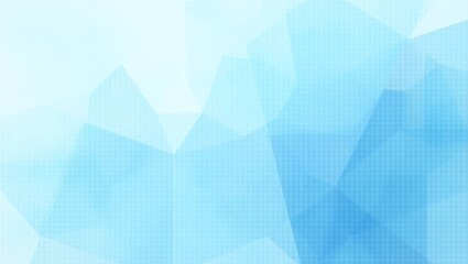 Abstract geometric background with overlapping translucent angular shapes in various shades of blue