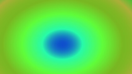 Concentric circles of blurred green and blue hues, creating a vibrant, calming effect