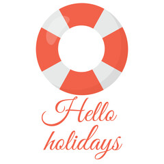 Bright summer illustration. Perfect for summer vacations, travel promotions and holiday cards.