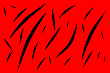 Red abstract background with black striped pattern