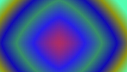 Abstract vibrant gradient diamond shape with central red hue