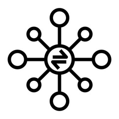 DECENTRALIZED VECTOR ICON
