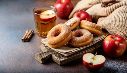 apple cider donuts fresh from the farm with a comfy sweater