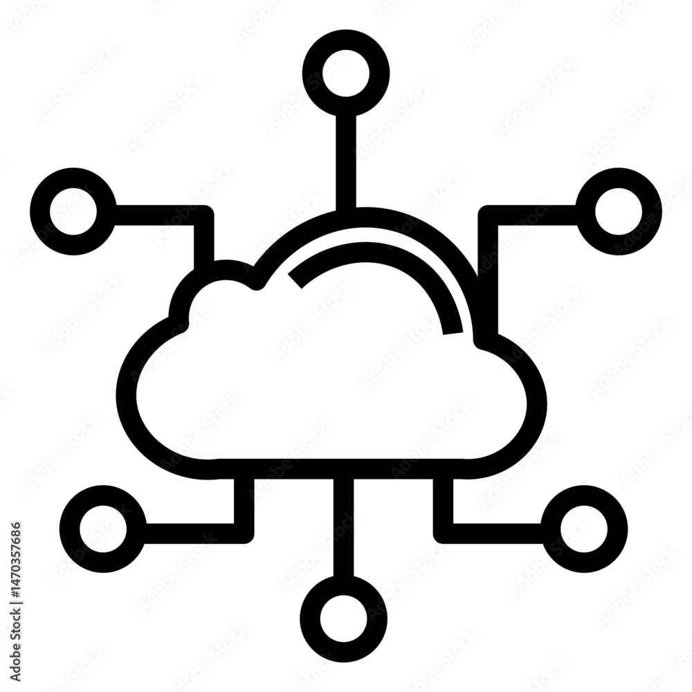 Poster computing vector icon