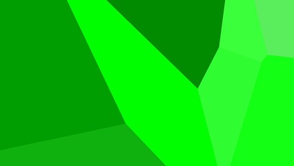 Fototapeta premium Abstract green geometric shapes, vibrant hues and sharp angles