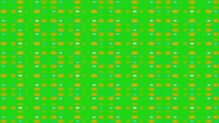 Fototapeta premium Vibrant green background with repeating multicolored square patterns