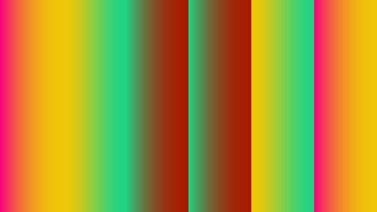 Vertical gradient stripes in vibrant hues of yellow, orange, pink, green, and brown