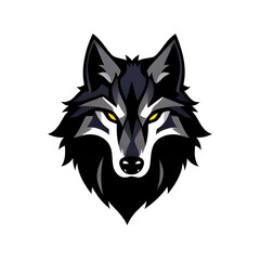 Fototapeta premium wolf shape logo