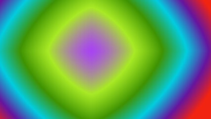 Vibrant concentric diamond of rainbow hues