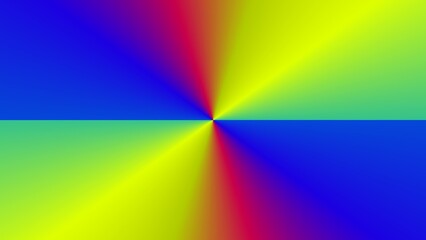 Vibrant radial gradient in blues, greens, reds, and yellows