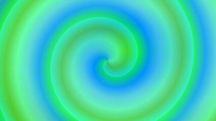 Hypnotic swirling gradient in teal, green, and blue hues