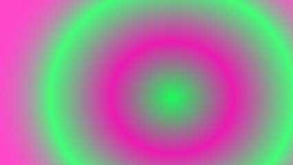 Abstract concentric circles in vibrant pink and green gradients (1)