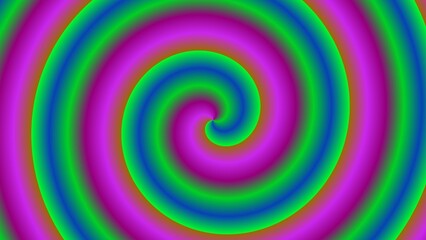 Hypnotic spiral of vibrant, multicolored concentric circles (5)