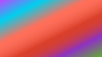 Diagonal gradient blend of vibrant coral, teal, and purple hues
