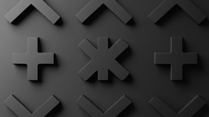 Obraz premium Dark geometric pattern