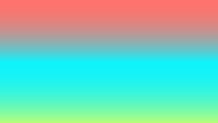 A vibrant gradient transitions from coral to cyan, concluding with a lime green hue