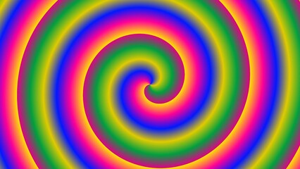 Hypnotic rainbow spiral with vibrant colors (2)
