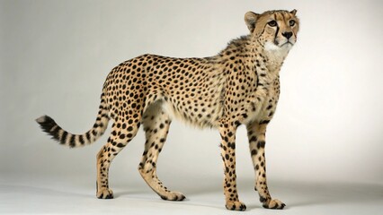 Fototapeta premium Cheetah on studio background 