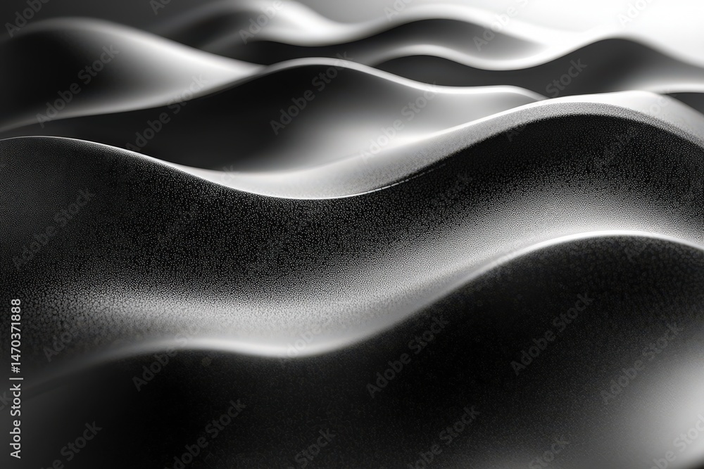 Poster fluid lines and curves showcase strength and vitality in a dynamic abstract formation