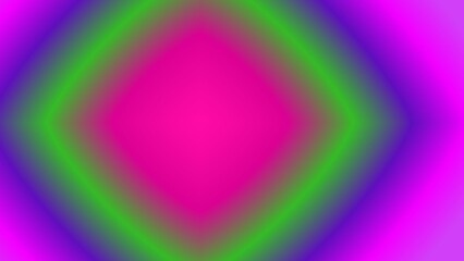 Vibrant diamond-shaped gradient in pink, green, and purple hues