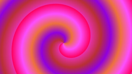Hypnotic spiral of vibrant pink, orange, and purple hues