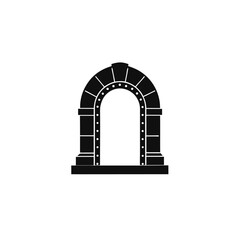 Fototapeta premium portal gate black silhouette