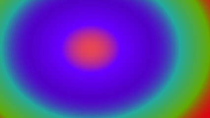 Concentric circles of vibrant, gradient hues, radiating outwards from a central red core