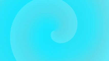 Abstract swirling cyan gradient.  A light-blue spiral fades into a brighter turquoise background
