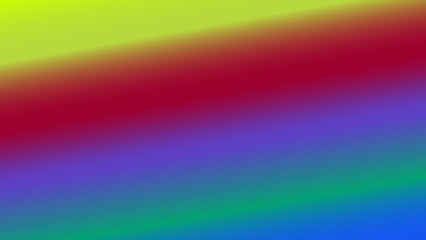 Diagonal gradient showcasing vibrant yellow, red, blue, and green hues