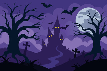 Fototapeta premium halloween background with bats