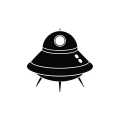 space pod black silhouette