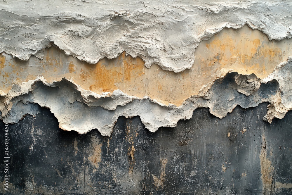 Poster layers of texture revealing the power of physical exertion and depth in motion, showcasing an artist