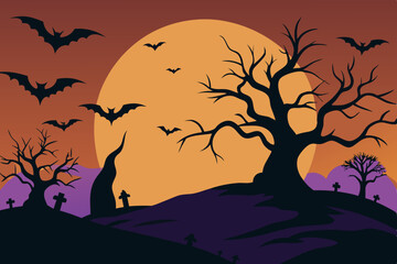 spooky halloween background