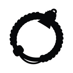 survival bracelet black silhouette