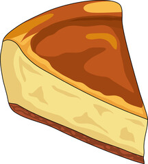 A piece of cheesecake