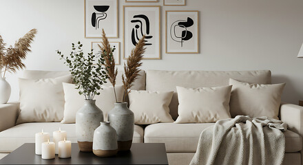 living room interior with fireplace