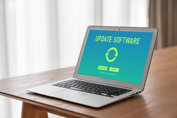 Software update on computer for modish version of device software upgrade