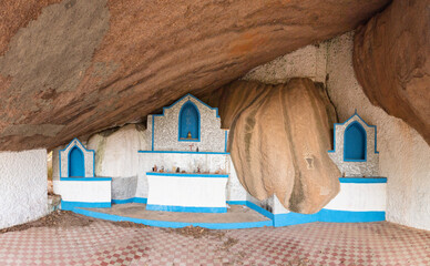 Quilombo Cave, a tourist and religious attraction in the city of Itupeva, Sao Paulo, Brazil