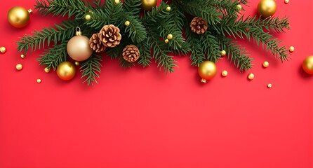 Naklejka premium Elegant Chrismas cute ornament background