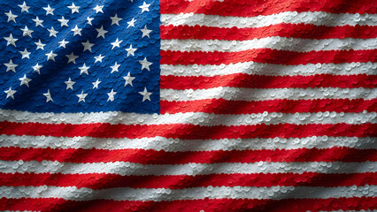 Obraz premium United States of America flag vector illustration background isolated white 