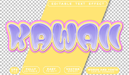  Kawaii Japan Anime Idol Cute Pink Pastel Fully Editable Vector Text File